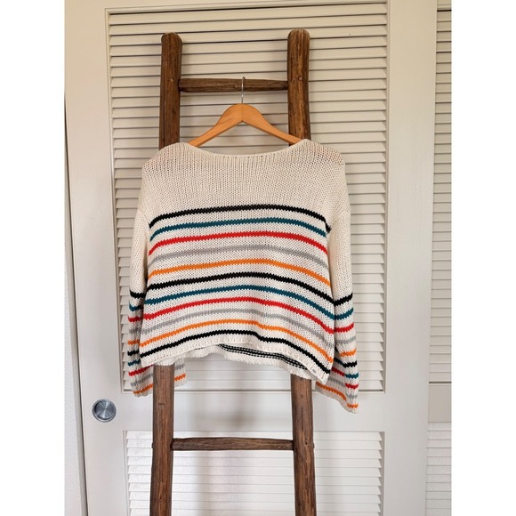 Rip Curl Women's Striped Knit Sweater,, XS/S Lightweight Pullover - Picture 1 of 3